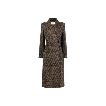 FENDI Trench Coat Women's Brown