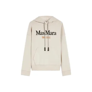 'S MAX MARA Agata Logo Embroidered Drawstring Hoodie
