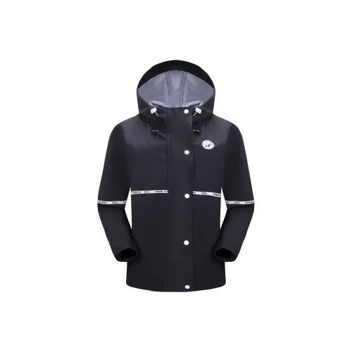 Panda Water Resistant Water Repellent Rainproof Windproof Windbreaker Jacket Women's