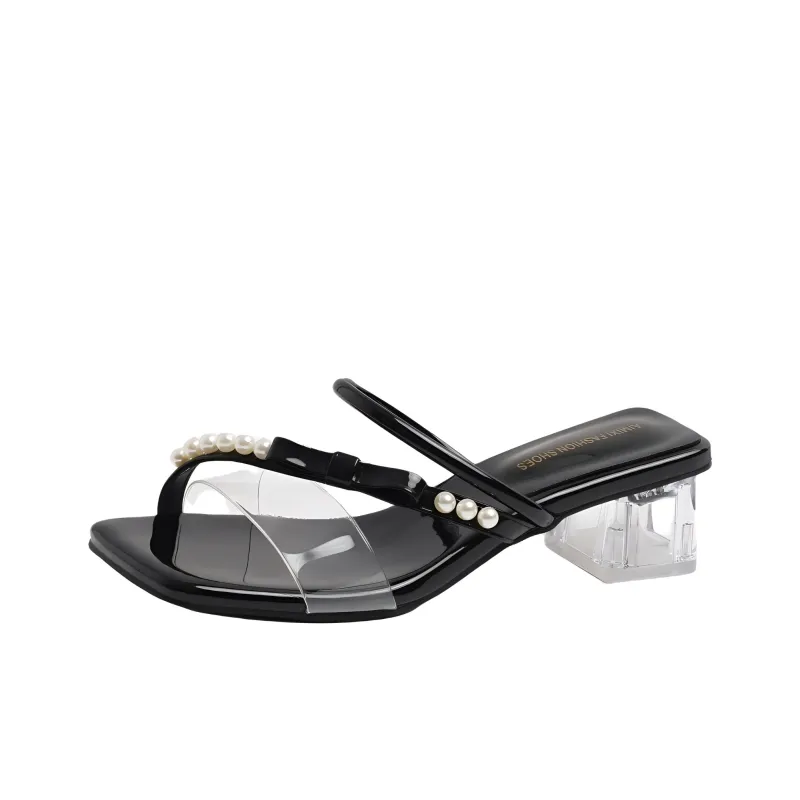 LXVB Rubber Sole Slip Resistant Slide Slippers Women's-8