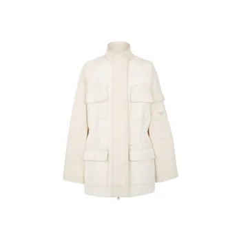 FENDI Logo Detailed Long Sleeved Denim Jacket