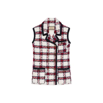 GUCCI Checked Tweed Vest