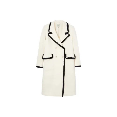 EPTISON WOMAN Coats Women's Cream White