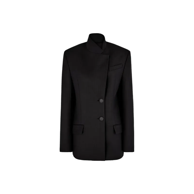 The Attico Single Breasted Blazer-0
