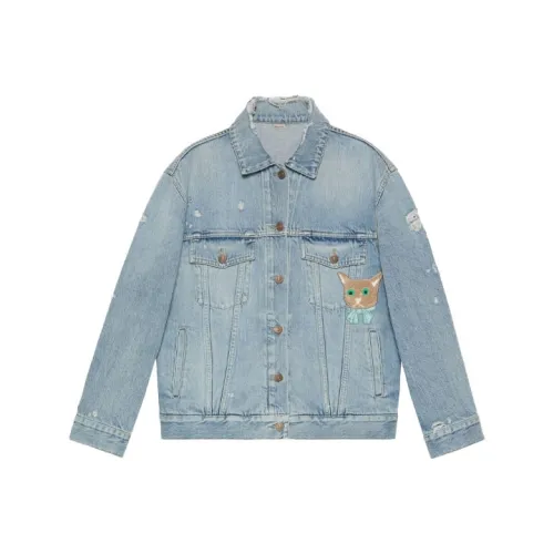 GUCCI Denim Jackets Women's Blue