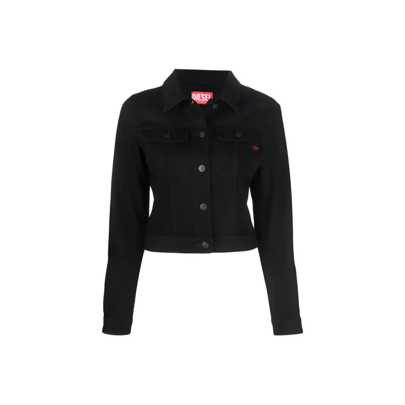 DIESEL Denim Jackets Women's Black-0