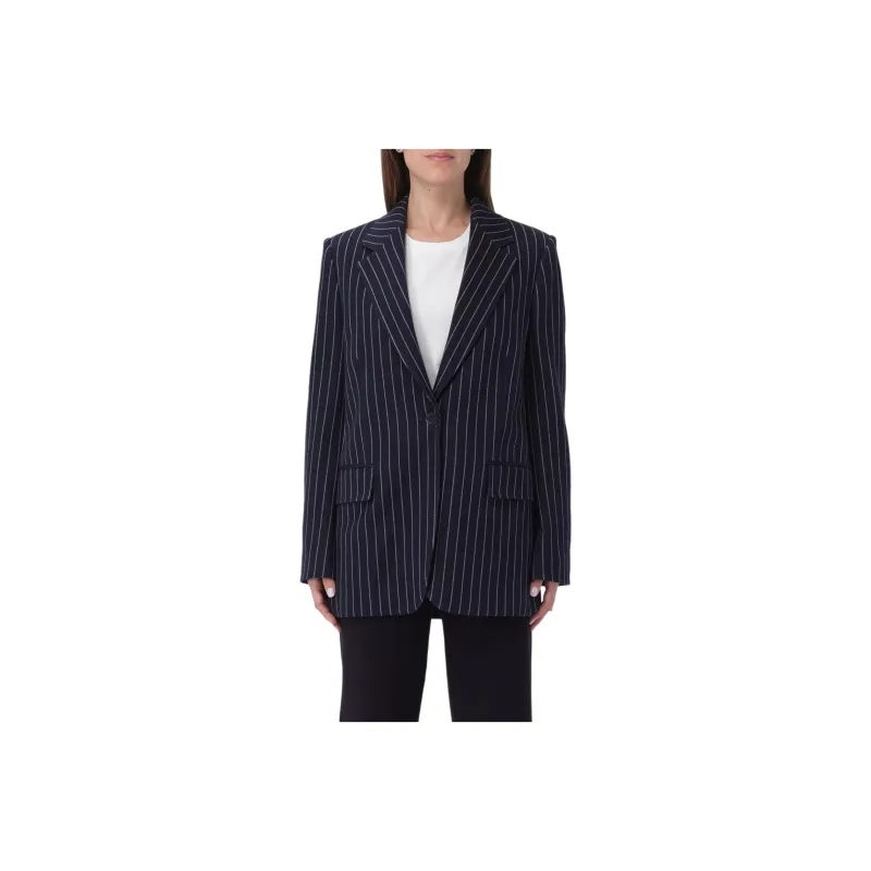 MaxMara Striped Single Breasted Jaclet-0