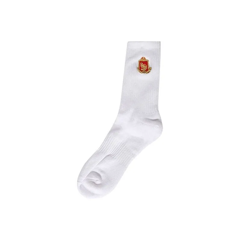 RHUDE Embroidered Chevron Crest Sock 'White'-0