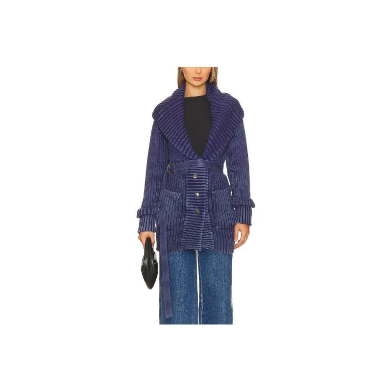 FREE PEOPLE Coats Women's Purple-0