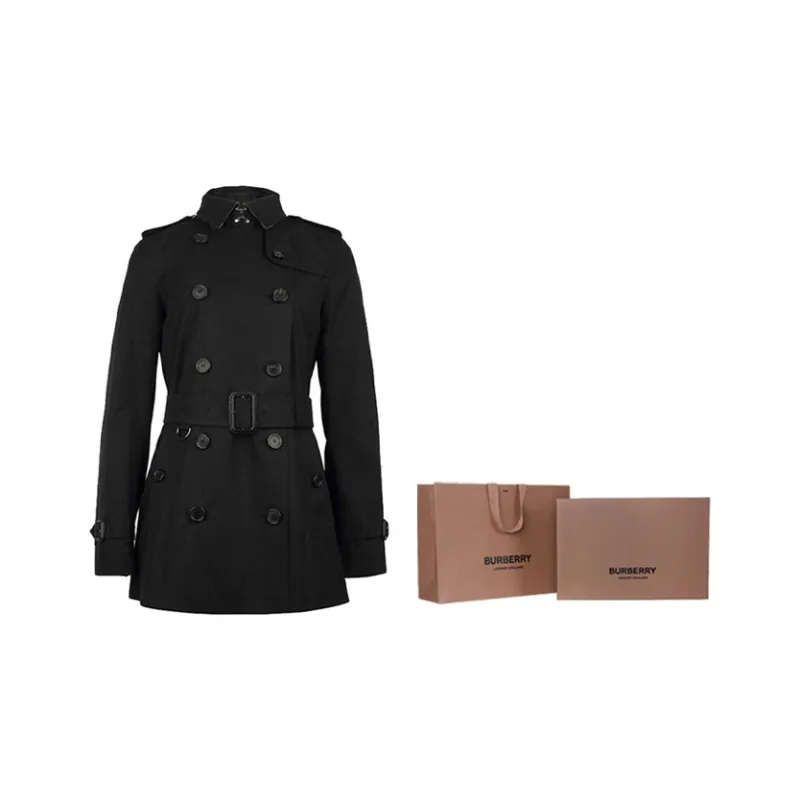 Burberry Trench Coat Women's Black-5