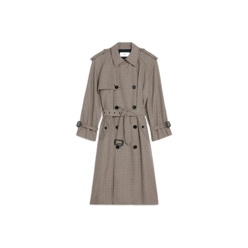 CELINE Trench Coat Women's Khaki-0