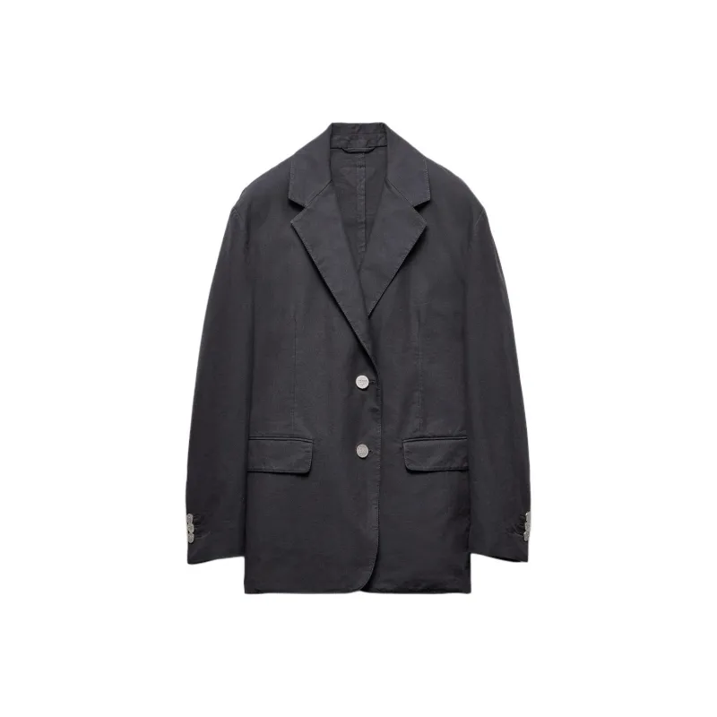 PRADA Single breasted Cotton Blazer-0