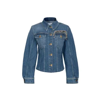 PINKO Denim Jackets Women's Blue