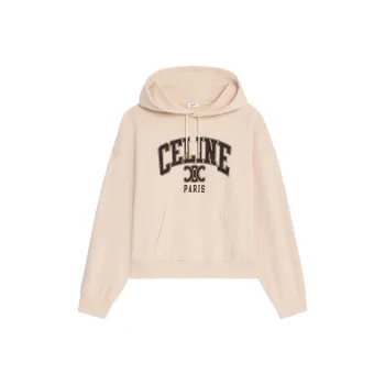 CELINE Oversized CELINE Hoodie In Cotton Fleece