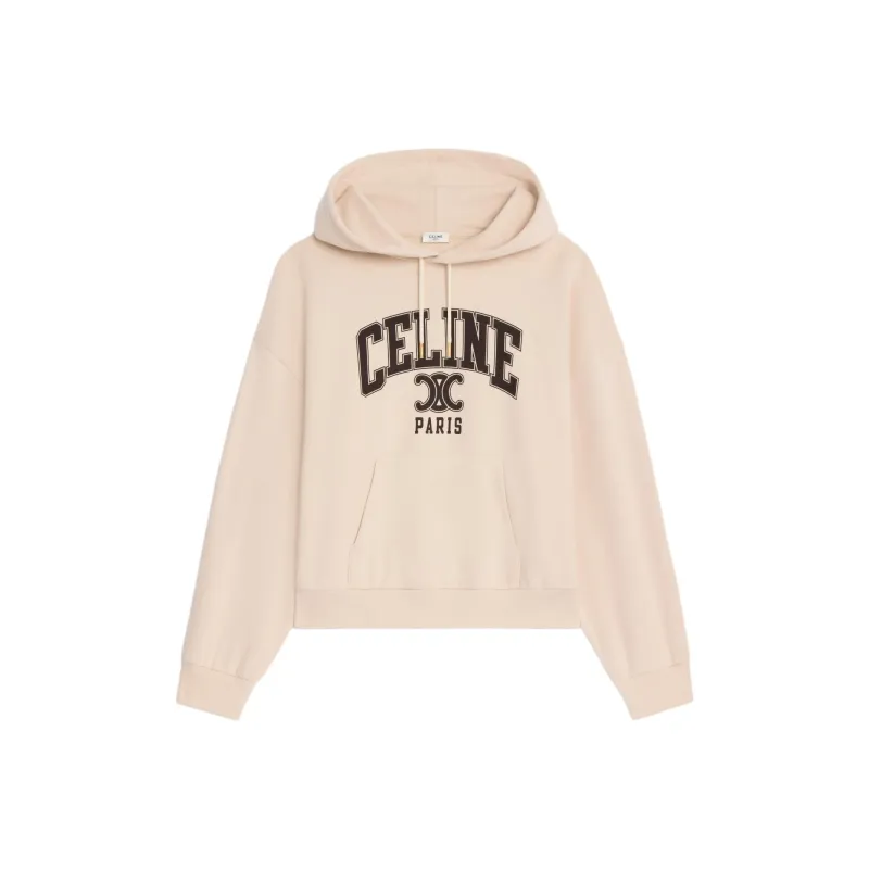 CELINE Oversized CELINE Hoodie In Cotton Fleece-0