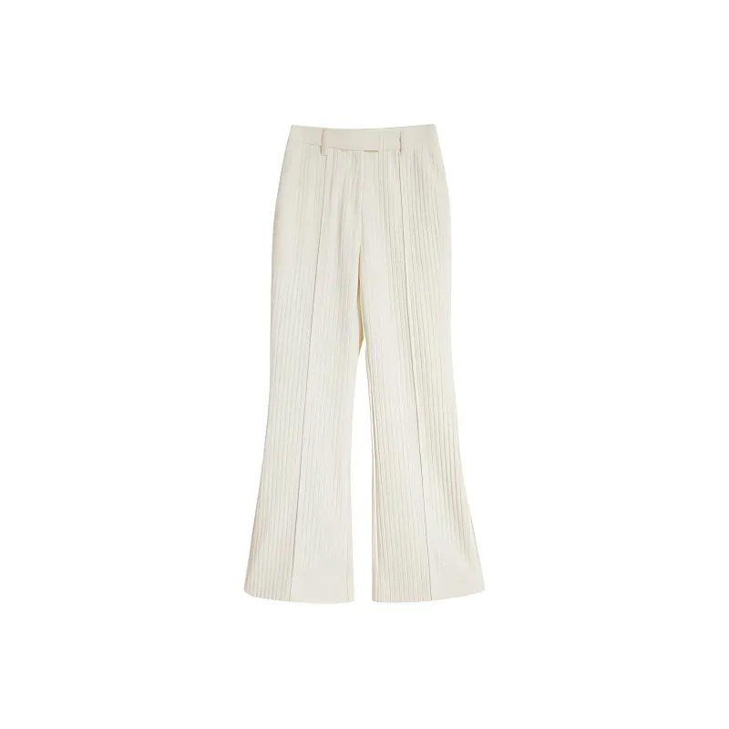 Yiner Casual Pants Women's Cream White-0