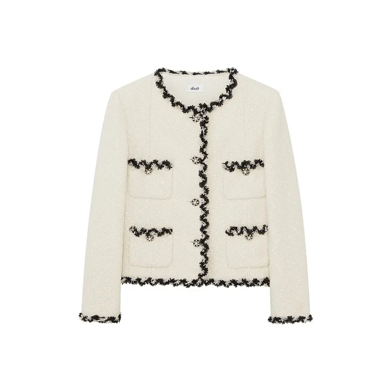 D'zzit Cropped Coat Women's White-0