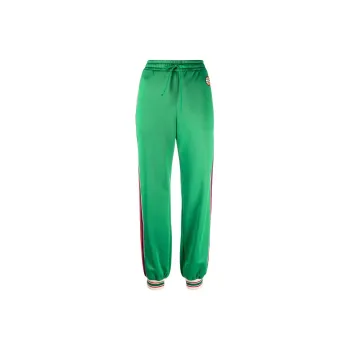 GUCCI SS22 Knitted Sports Pants Women's Green