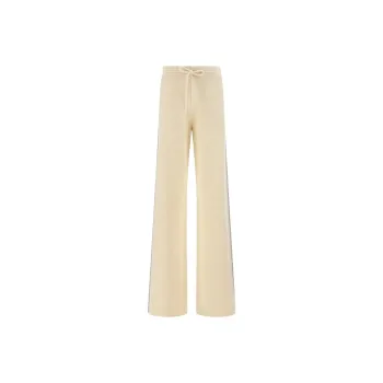 Fabiana Filippi Side Band Ribbed Knit Drawstring Trousers