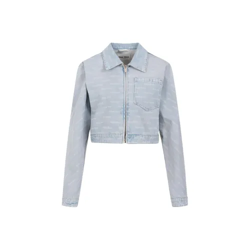 MIU MIU SS24 Denim Jacket Women's Light Blue