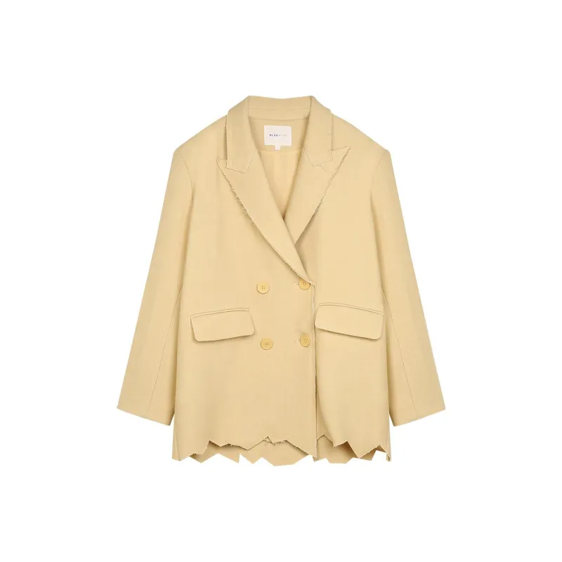 BLUEerror Business Suit Women's Light Yellow-0