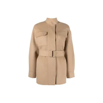 THEORY Cropped Coats Women's Camel