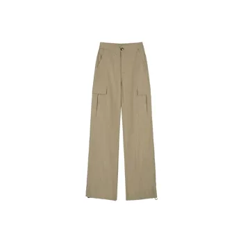 ETSE Casual Pants Women's Khaki Green