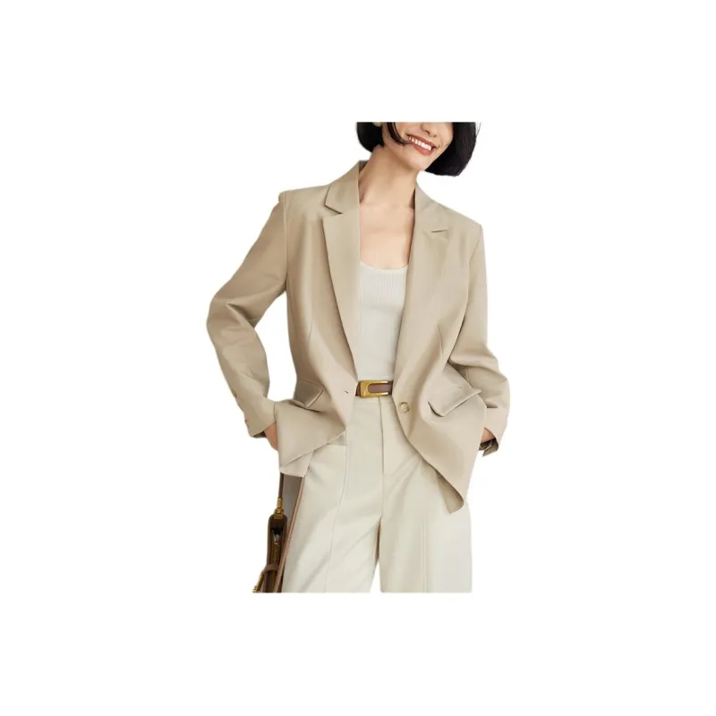 XWI Business Suit Women's Beige Camel-0