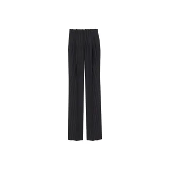 SAINT LAURENT Striped Wide Leg Trousers