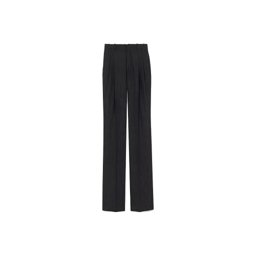 SAINT LAURENT Striped Wide Leg Trousers