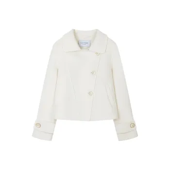 IHIMI Coats Women's Ecru