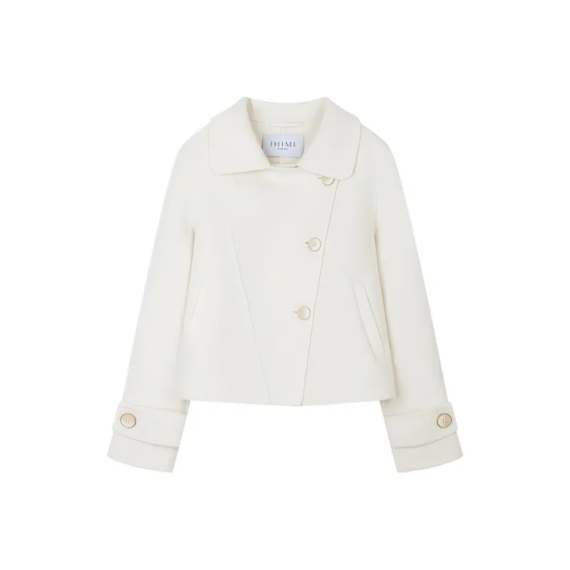 IHIMI Coats Women's Ecru-0