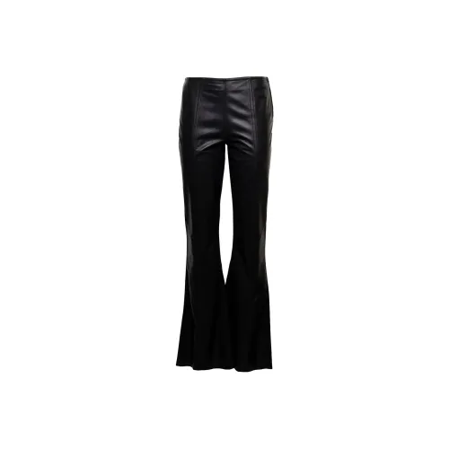 ALBERTA FERRETTI Flared leg Leather Trousers