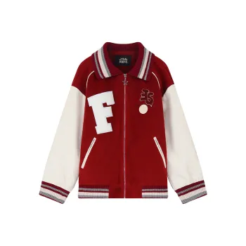 ELF SACK Cropped Coats Women's Monster Vintage Red