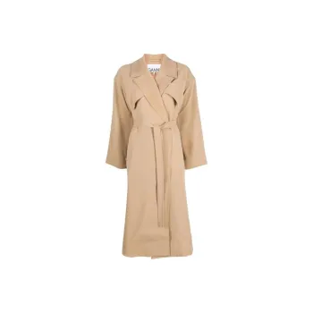 GANNI Trench Coats Women's Camel