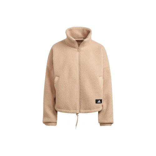 Adidas Sportswear Sherpa Jacket Jacket Women's Apricot