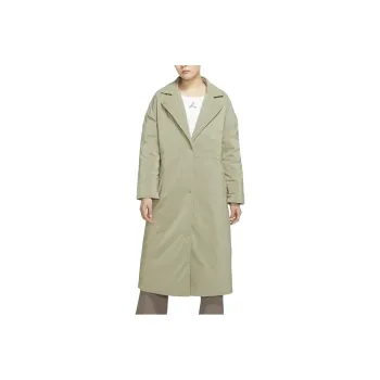 JORDAN Trench Coats Women's Olive Green