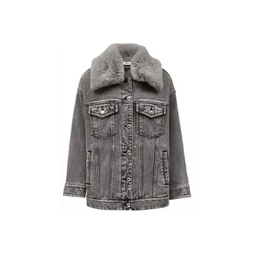 Disney X VERO MODA Denim Jackets Women's Dark Denim Gray