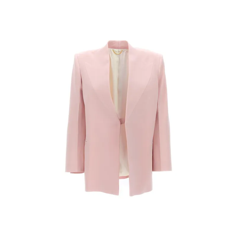 Victoria Beckham Straight Hem Oversized Blazer-0