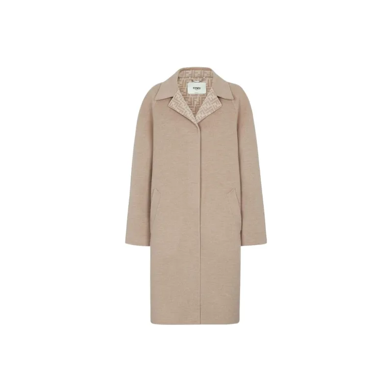 FENDI Long Sleeved Concealed Button Coat-0