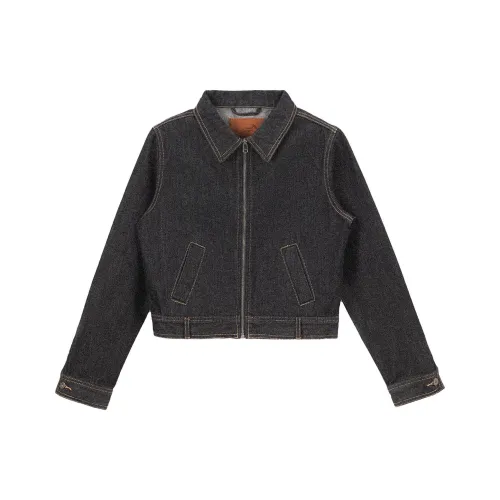 FMG Denim Jackets Women's Black