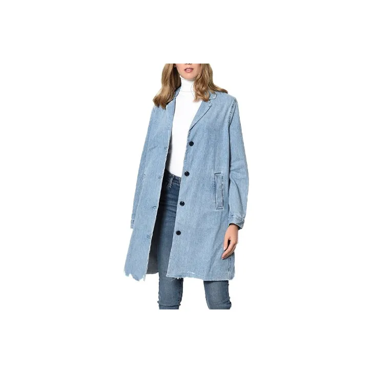 Levis Trench Coats Women's Blue-0