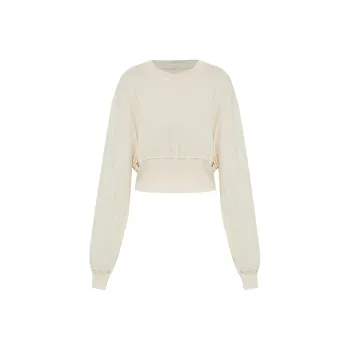 Rick Owens DRKSHDW Long Sleeved Cropped Top
