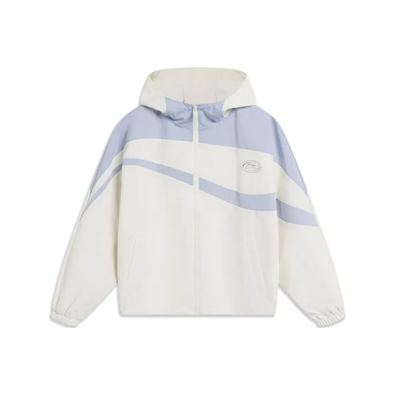 LINING Sports Trend Series Trench Coats Women's Ecru-0