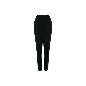 Alexander McQueen High Waist Pleat Detailed Trousers