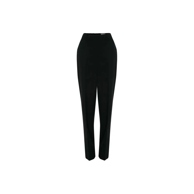 Alexander McQueen High-Waist Pleat Detailed Trousers-0