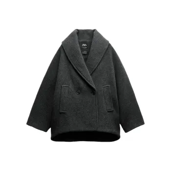 ZARA Coats Women's Gray