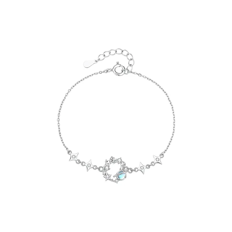 CHUVORA Wedding 925 Sterling Silver Anniversary Bracelet Women's-0