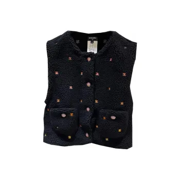 CHANEL Vests Women's Black