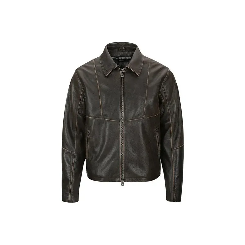 ANDERSSON BELL Leather Jacket Women's Brown-0